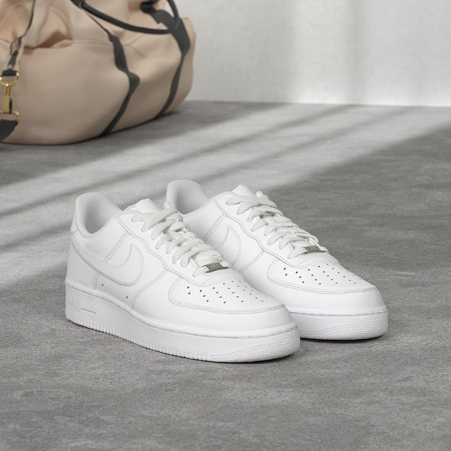 靴 Nike Air Force 1 Low '07 \"White/White\" Nike Air Force 1'07 White Leather Low Men's US Size New OG